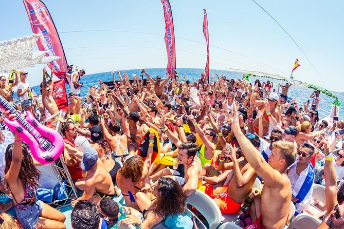 Boat trip around Ibiza party style